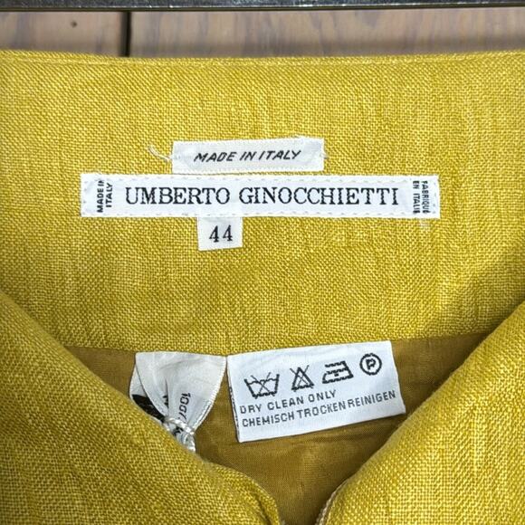 Vintage NWT Umberto Ginocchietti Women's Gold Pencil Skirt - Picture 4 of 6
